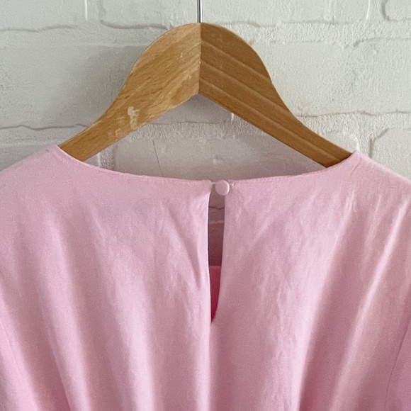 ForEver new Melbourne Midi dress High low Coquette Feminine Baby pink 4 - Picture 13 of 16